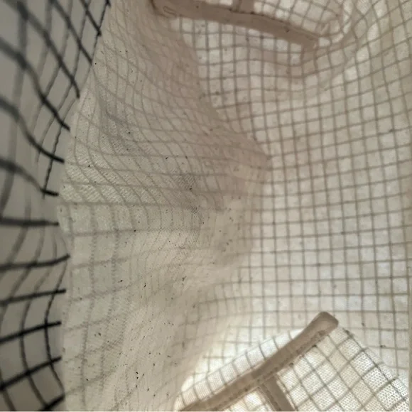 Baggu Vertical Duck Canvas Grid Tote Bag with Handles - Picture 9 of 10